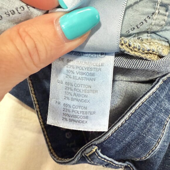 Articles of Society Carly Raw Hem Cropped Jeans in Jefferson City Wash Size 27 - Picture 7 of 10